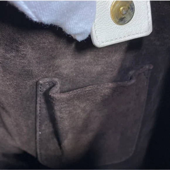 Yves Saint Laurent Rive Gauche EUC Leather Large Shoulder Bag AUTHENTIC YSL - Picture 9 of 16